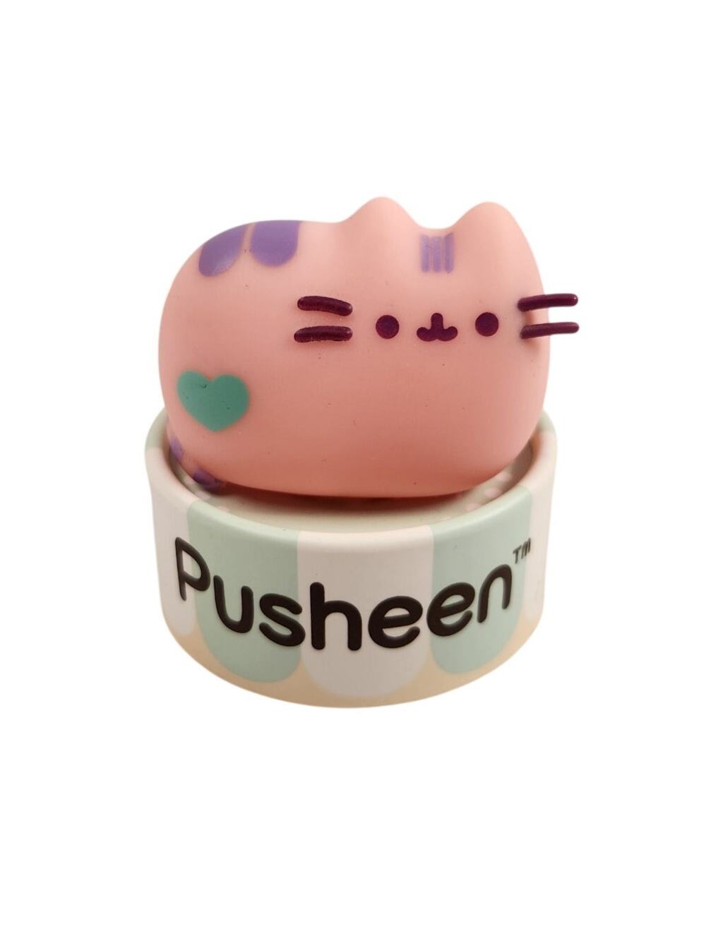 Gund Pusheen Surprise Minis Series 1 - Pink Cat with Teal Heart Vinyl Figure